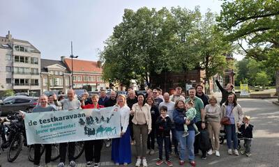 Op woensdag 21 mei is de campagne ‘De testkaravaan komt naar jouw gemeente!’ in Wevelgem van start gegaan.