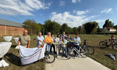 Stad Menen en provincie West-Vlaanderen openen nieuwe fietsverbinding richting de Leie  