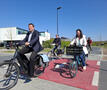 Provincie West-Vlaanderen en Stad Oostende huldigen nieuw veilig fietspad langs Stuiverstraat in